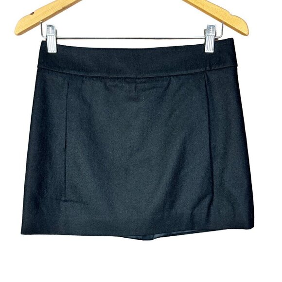 Club Monaco Black Wool Blend Mini Skirt Size 0 - Picture 5 of 6